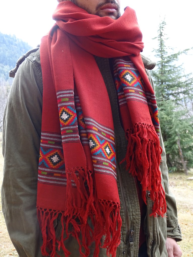 Pure Natural Yak Down Ribbed Scarf Mongolian Yak Wool Neck Warmer Unisex Extra Warm Winter Scarf